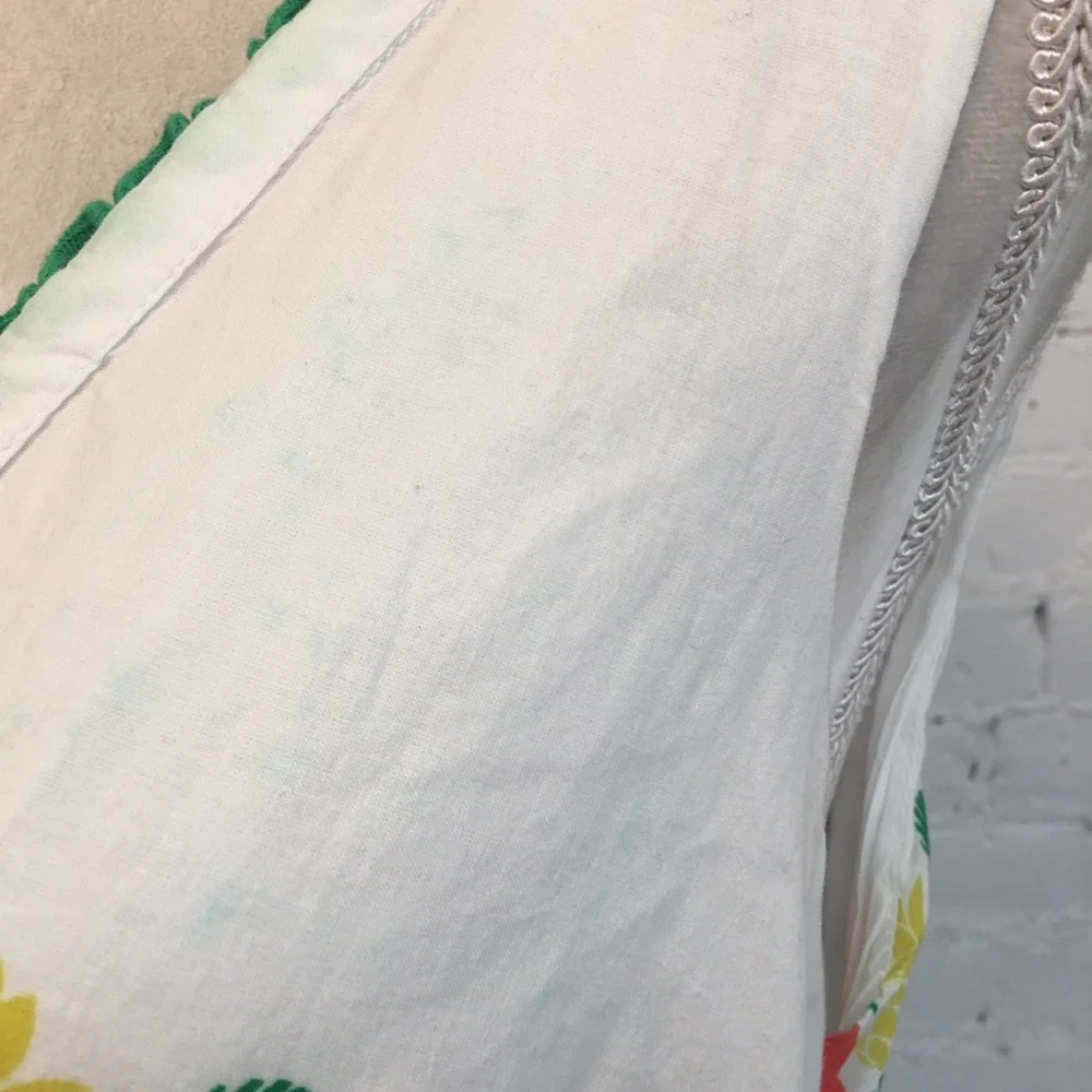 Boden Serena cotton tie neck maxi dress island print size 8 uk 12 - Picture 9 of 12